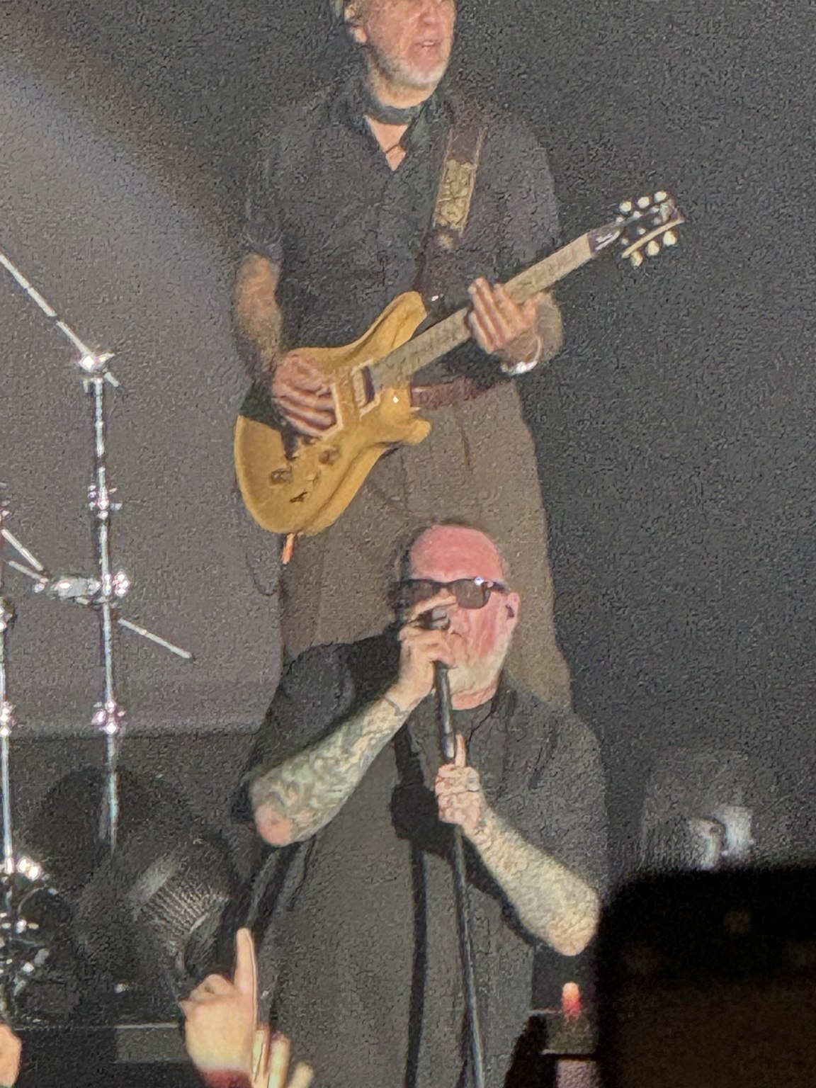Musiker auf der Bühne bei einem Konzert